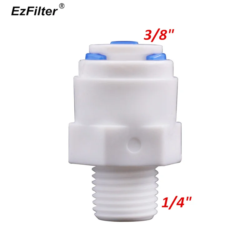 

1/4" NPT Male Thread Straight Quick Connector With 3/8" OD Hose Connection Filttings Apply to Reverse Osmosis Water System