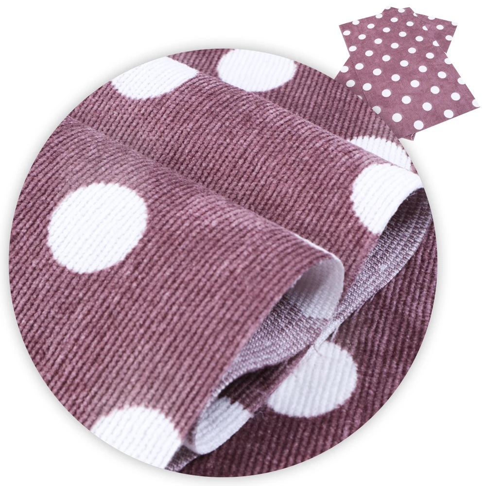 

David accessories 20x34cm Velvet Fabric Dot Printed Cloth Sewing Quilting Fabrics for Patchwork Needlework DIY Handmade,c5190