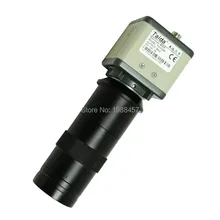Envío libre 800TVL 1/3 «CCD Industria Digital Camera + 130X Microscopio C-mount Lente BNC Salida de Vídeo en Color para La Industria de Laboratorio PCB