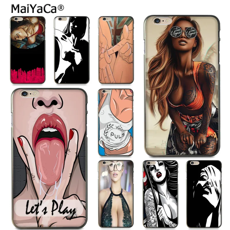 MaiYaCa черный мягкий tpu сексуальный цветной чехол для телефона iPhone X 6 6s 7 7plus 8 8Plus 5 5S 5C