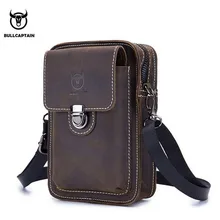 Для мужчин Натуральная кожа Креста тела сумки Посланник одного плеча крючок для сумки мобильный чехол для телефона кошелек Пояса Фанни талии пакет