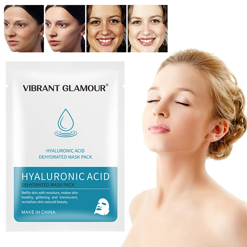 

VIBRANT GLAMOUR Hyaluronic Acid Face Mask Deep Hydration Oil Control Mask Whitening Moisturizing Delicate Anti-wrinkle TSLM1