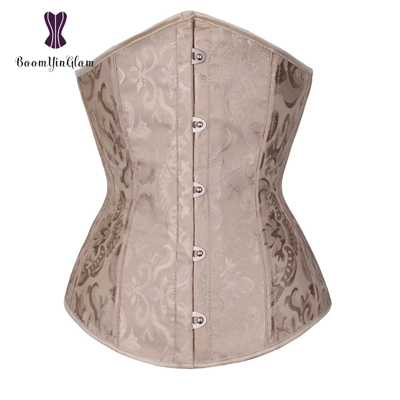 Jacquard Underbust Corsets Women Tummy Shaper Brocaded Corselet Slimming Waist Cinchers corset bustier top,lace corset,waist trainer,waist corset,body shaper