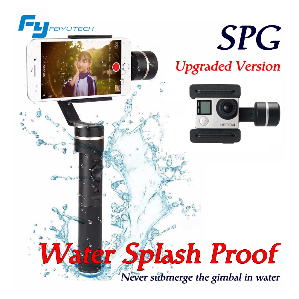 FeiyuTech SPG 3 Axis Handheld Gimbal Stabilizer for action camera phone iphone Gopro SJCAM xiaomi yi