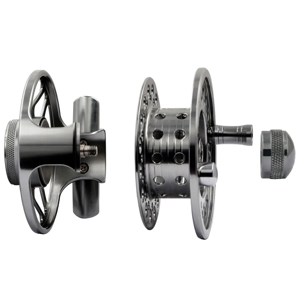 Rolamento de Esferas Liga de Artes de Pesca 2 + 1bb Left Right Hand Fishing Reel Diâmetro 75mm Gear Ratio 1:1 Cnc Alumínio Portátil & Fly 4 diâmetro 75mm 2 + 1BB Rolamento De