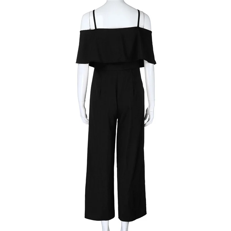 Jumpsuit Summer Women Long 2018 New Brand Hollow Out Bodysuits Sexy Clubwear Wide Legs Pants Elegant Jumpsuit combinai #J08 (23)