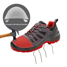 Уличная Рабочая безопасная обувь анти-разбивание прокол Лето дышащий дезодорант легкий стальной носок Кепка Рабочая страховая обувь
