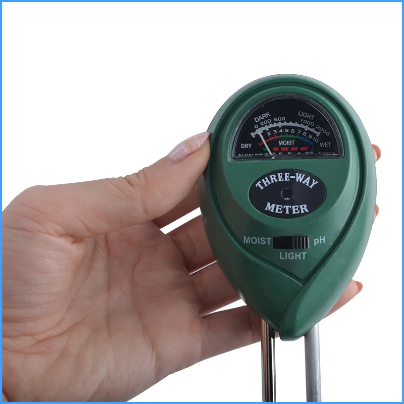 60pcs/lot new 3 in 1 Soil PH Meter and Moisture Sensor Meter Tester for