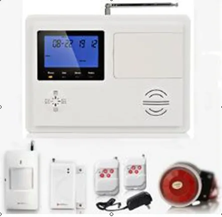 

Fashion .LCD Display Dual Band GSM + PSTN GSM Alarm System Dual Network Burglar Alarm System English / Spanish