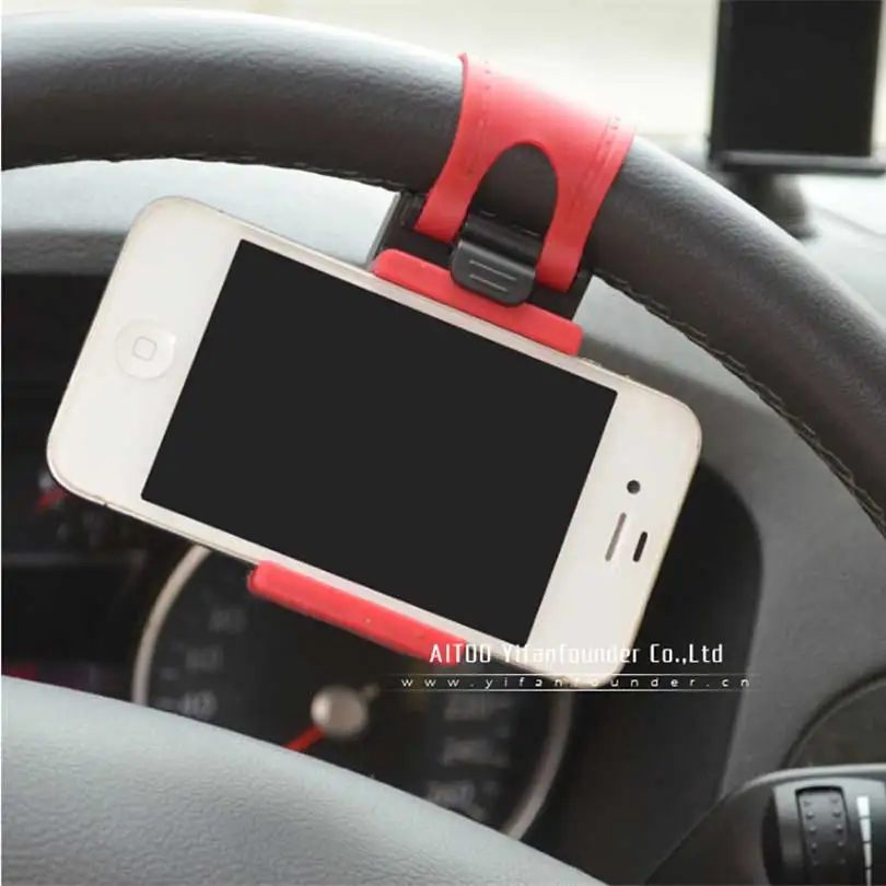 

Universal Car Phone Holder For iPhone X 8 7 6 plus 5 Car Steering Wheel Mobile Phone Holder for Samsung Galaxy Xiaomi Huawei HTC