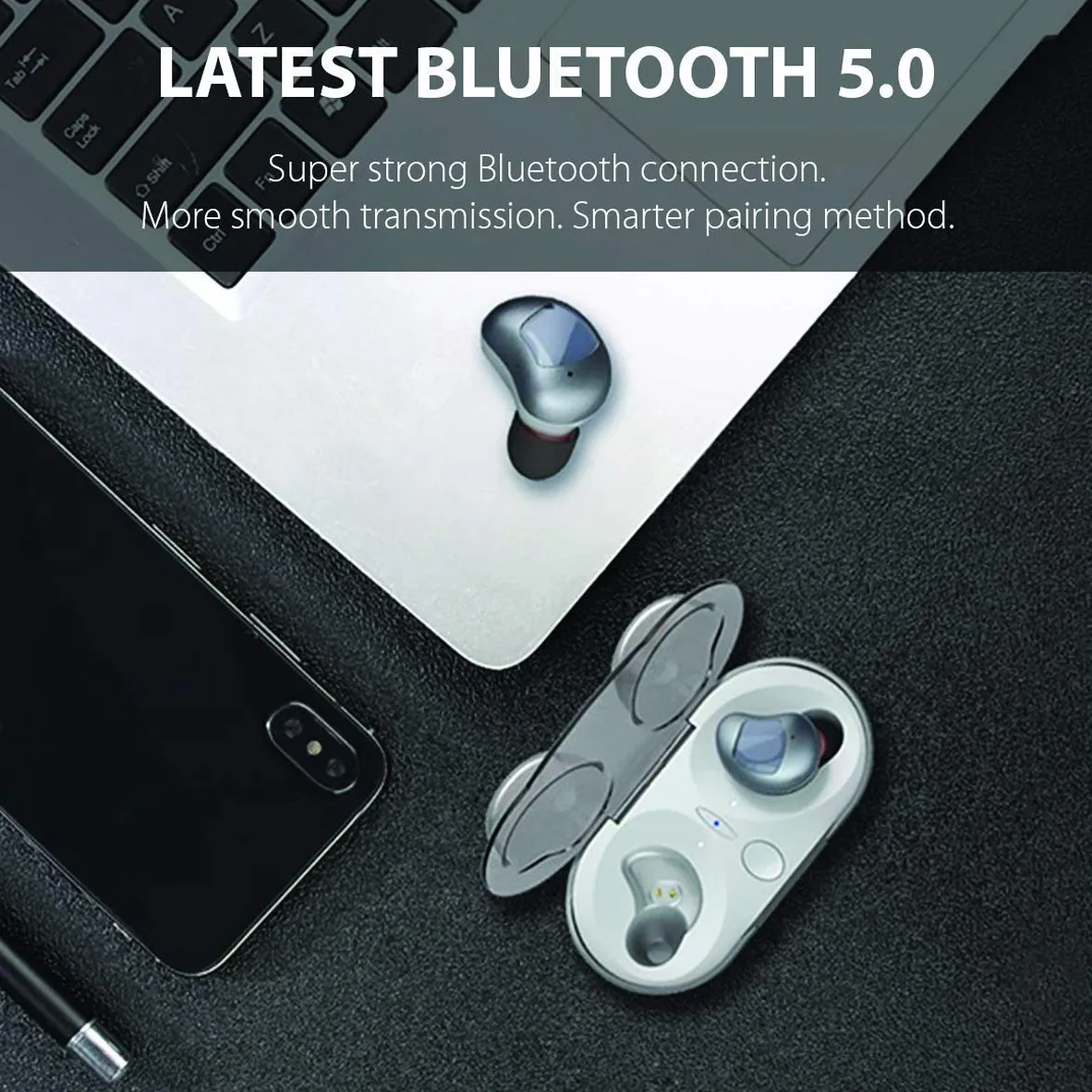 Bluetooth 5,0 наушники HV-336 PRO Водонепроницаемый IPX5 True Беспроводной стерео наушники с Портативный зарядный чехол