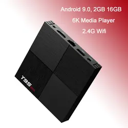 A95X F1 Android ТВ-приемник с WiFi коробками 2 Гб 16 Гб Android8.1 Amlogic S905W четырехъядерный смарт-ТВ-бокс потоковый медиаплеер 4 K мини-ПК 5 шт