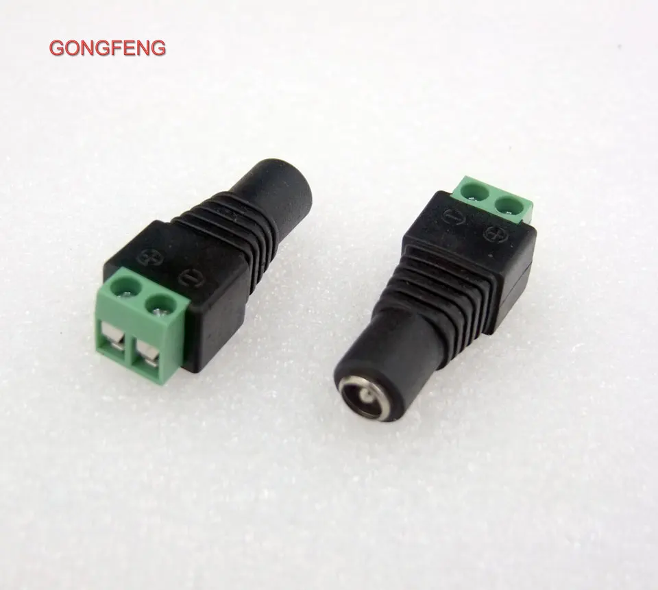 

GONGFENG NEW HOT Free Welding Connector 2.5mm Female Head DC12V*2.5 Adapter to monitor Welding Power Connector 10PCS/LOTS
