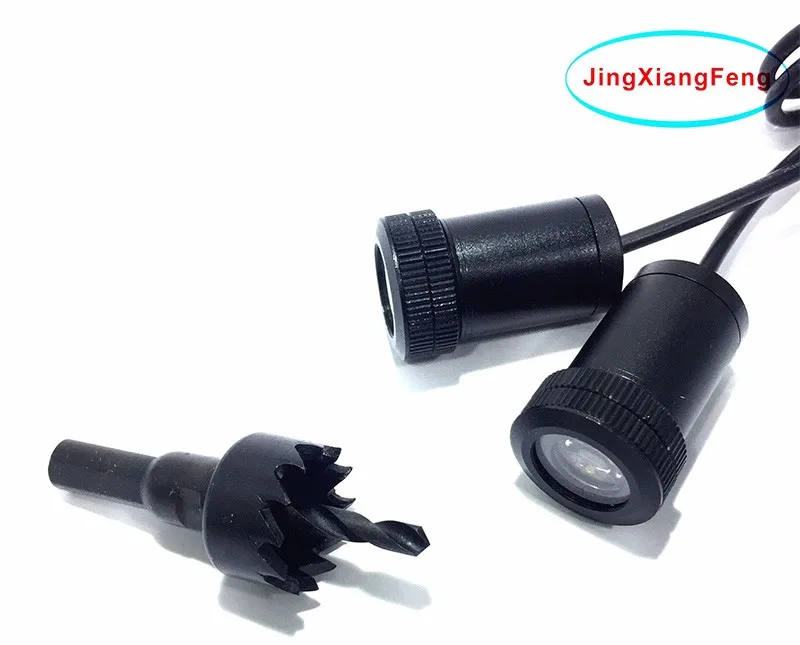 JingXiangFeng 2 шт. светодиодный Автомобильный Дверной светильник чехол для Audi Toyota для VW логотип проектор Призрак Тень 3D вежливость стиль
