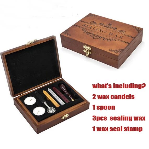 wood box Звезда Луна солнце Cardcaptor Сакура сила воск печать/с ручкой ws126 - Цвет: wood box