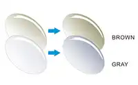 1.61ดัชนีA Spheric Transitions Photochromicเลนส์สำหรับแว่นกันแดดเลนส์ที่มีระดับ