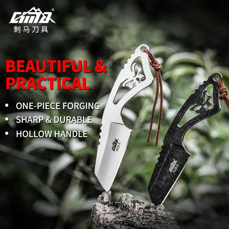 CIMA Tactical Fixed Blade Neck Knife,EDC Survival Blade Knives,AUS-8steel,Kydex sheath CIMA Tactical Fixed Blade Neck Knife,EDC Survival Blade Knives,AUS-8steel,Kydex sheath