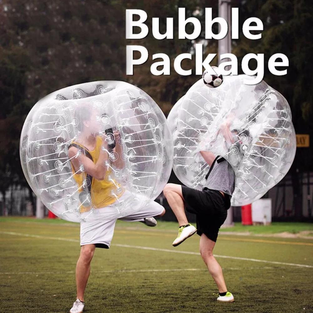 

1.2m Diameter PVC Inflatable Bubble Collision Bumper Buffer Ball Human Knocker For Adult Outdoor Running Sport Game Zorb Ball