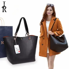 Famous Designer Brand 3 sets Women Casual Tote Ladies Hand Bags Large Bucket Handbags Shopping hand