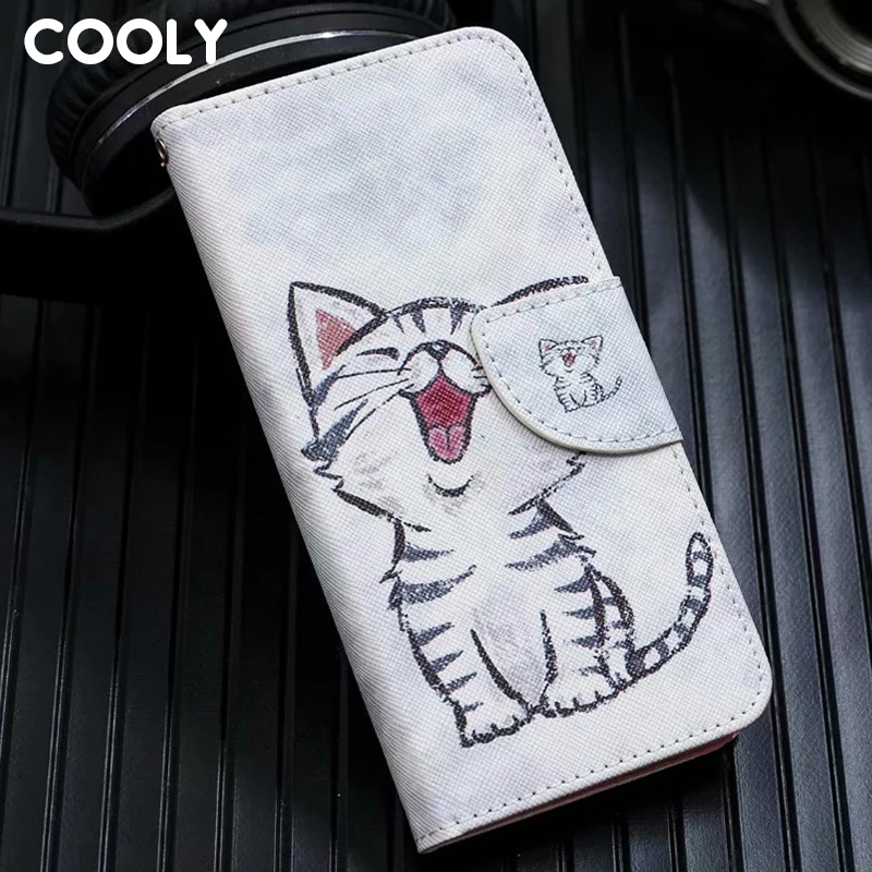 

COOLY Leather Wallet Flip Case For iPod touch 5 6 Cover For iphone 5S 5 SE 6 6S 7 8 Plus X XR XS Max Cat Leaf Marble Phone Coque