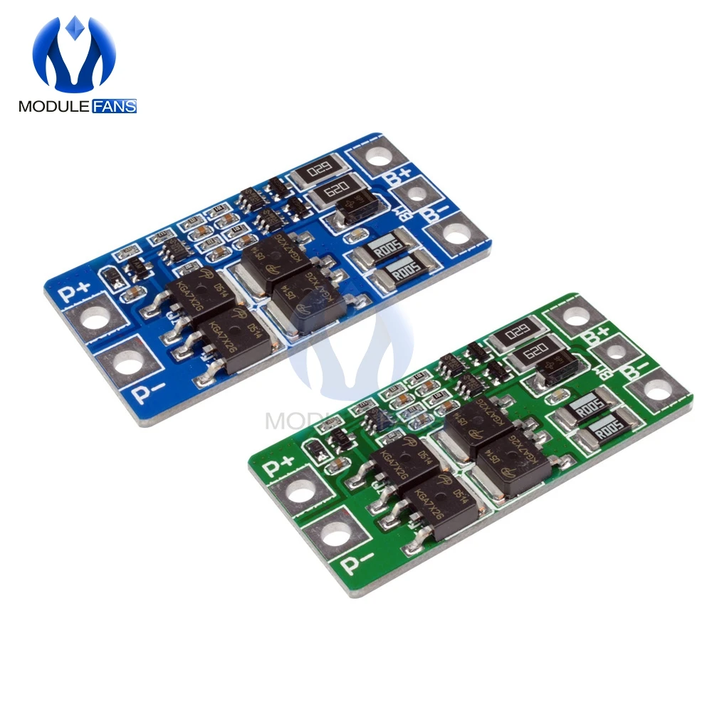 2S 10A 8,4 в 7,4 В 18650 литиевая Защитная плата BMS PCM PCB Li-Ion Lipo 2 ячейки с функцией баланса зарядное устройство защитный модуль