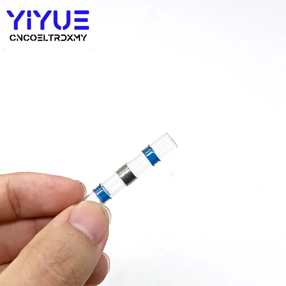 20 штук SST-S31 AWG16-14 печать Термоусадочные Butt Wire разъёмы терминалы 1,5-2,5 мм синий припоя рукав Водонепроницаемый