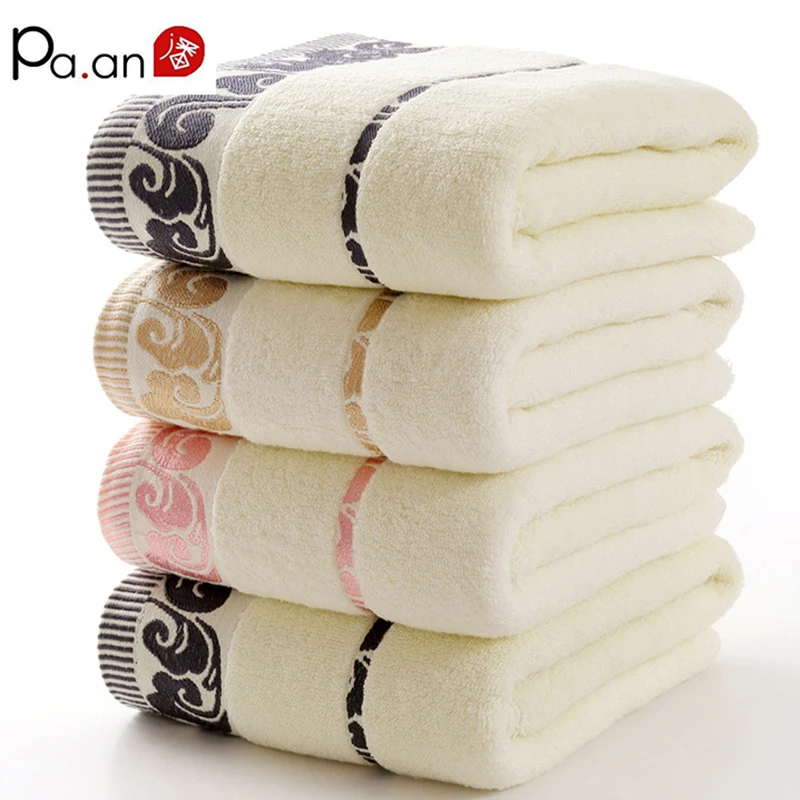 Fusong Juego de 2 toallas de baño Lin toalla de baño de gran tamaño suave absorbente para uso en el hogar después del baño