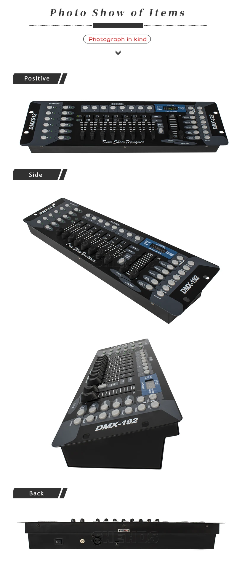 Новинка 192 DMX контроллер диджей оборудование DMX 512 консоль сценическое освещение для светодиодный Par движущийся прожектор DJ контроллер