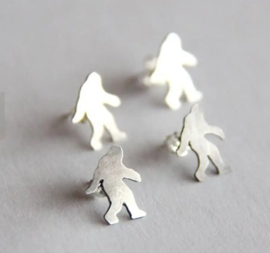 1 пара bigfoot sasquatch серьги