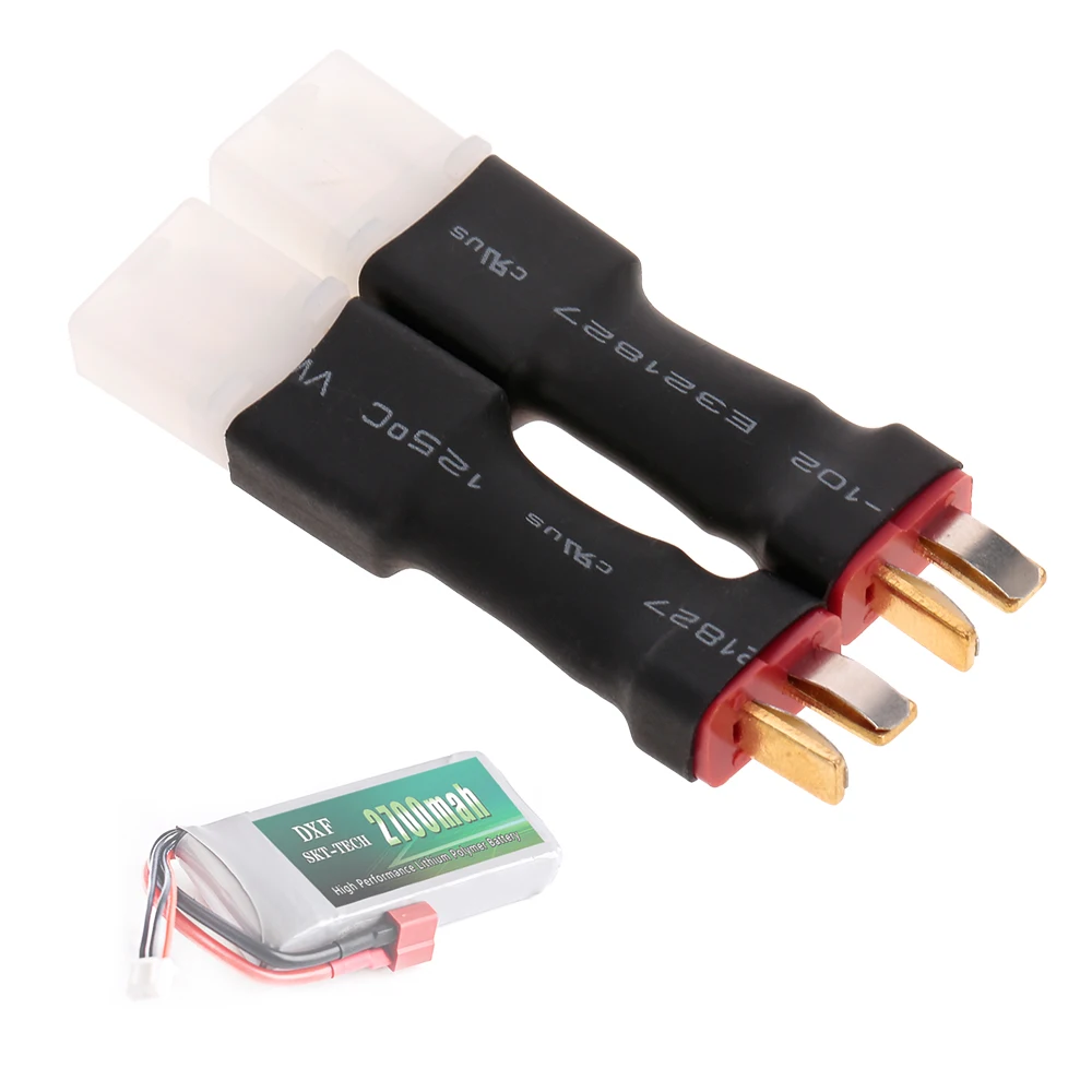 OliRC Deans To Tamiya Adapter – 2pcs T-Plug Male To Big Tamiya Female Connector For RC Batteries/ESC