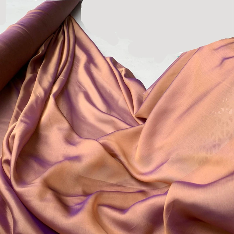 1 meter yarn-dyed chiffon fabric for sewing 8 mm blended silk and rayon width 55 inches thin and transparent soft shinning DIY