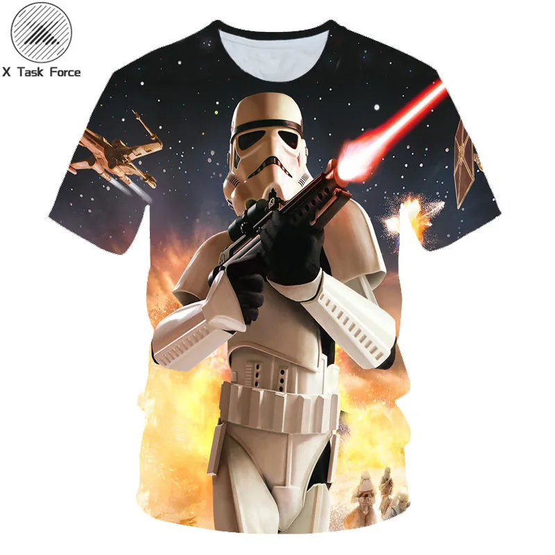 

summer fashion T-shirt 3D printing Star Wars T-shirt male / women's street style T-shirt X Task Force Drop Ship plus size S-6XL