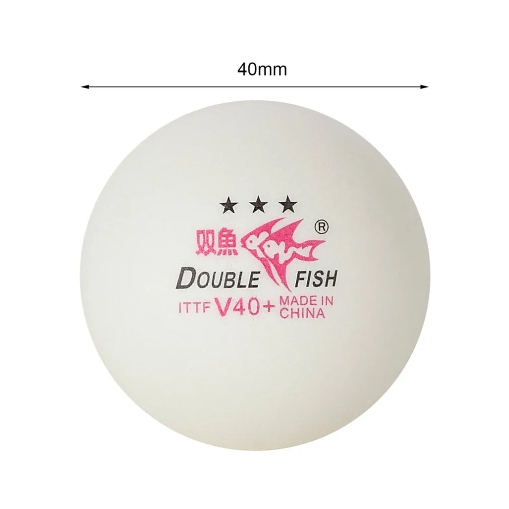 10 قطعة مزدوجة السمك الأبيض تنس طاولة كرات V40 + 3 نجوم 40 مللي متر ABS البلاستيك الملحومة كرات التدريب بينغ بونغ كرات دروبشيبينغ