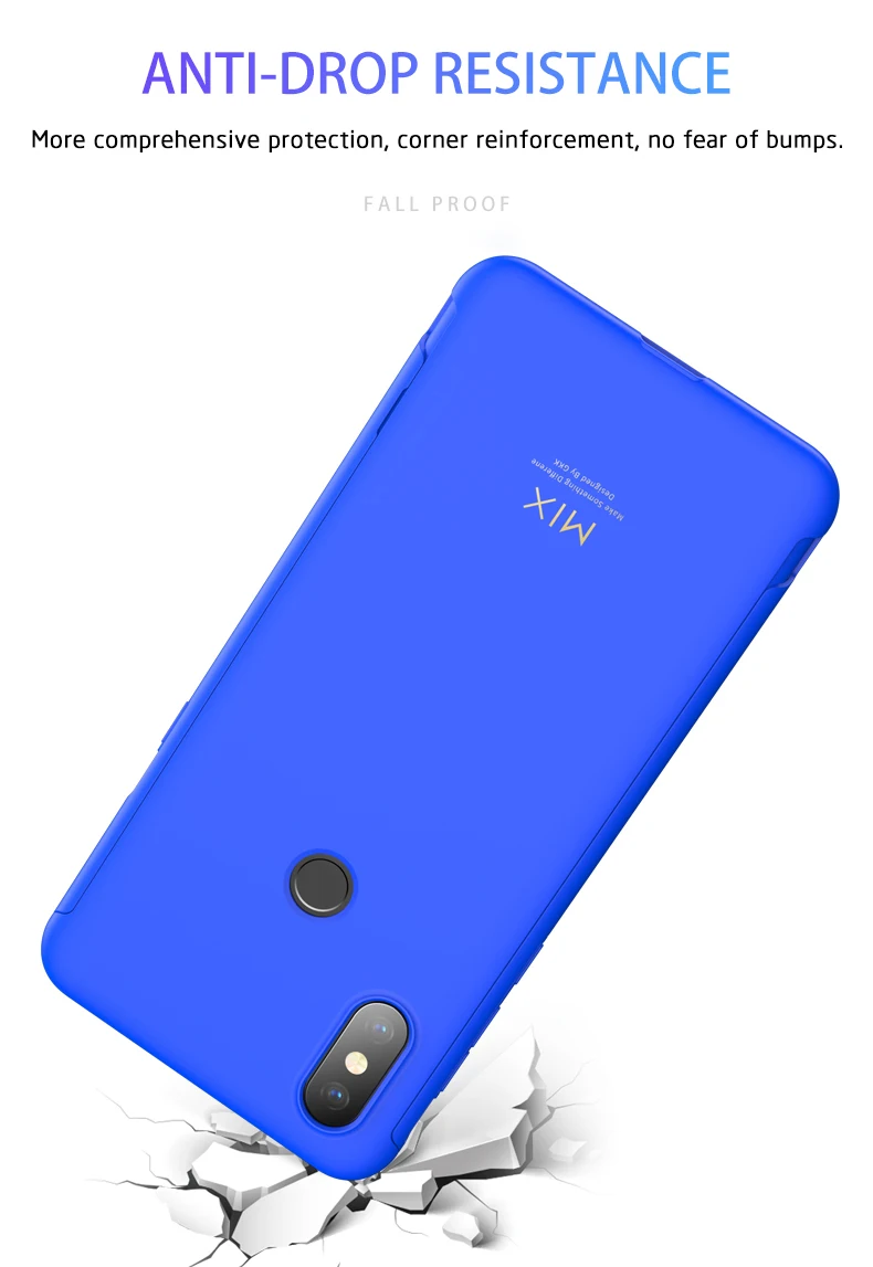 GKK Original Case for Xiaomi Mi Mix 3 Case Slide Armor Anti-drop 2 in 1 Hard Matte Back Cover for Xiaomi mi mix3 Case Fundas