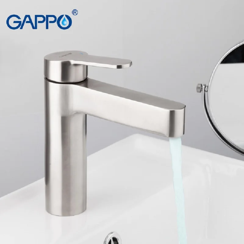 Billig GAPPO Becken Wasserhahn wasserfall wasserhahn Deck berg edelstahl becken mixer wasserhahn griff wasserhähne bad waschbecken wasserhahn G1099 30