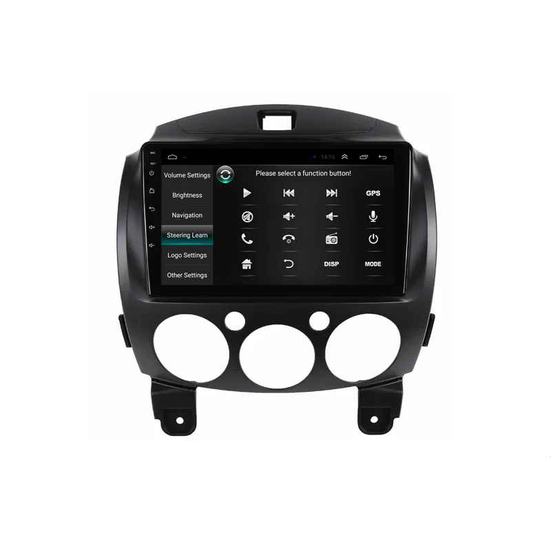 Top 9" 2.5D IPS Android 8.1 Car DVD Multimedia Player GPS for Mazda 2 2007 2008 2009 2010 2011 2012 audio radio stereo navigation 4
