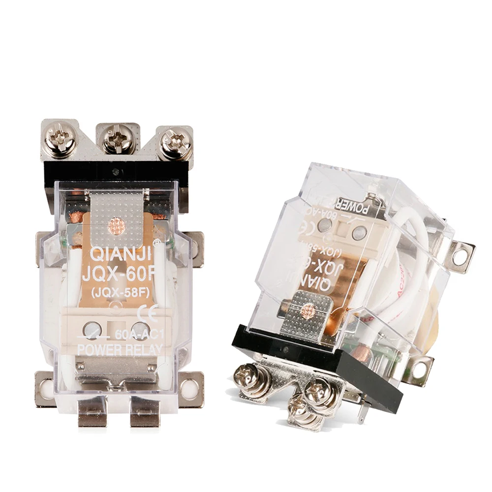 

ELECALL 2 pcs Relay module JQX-60F 1Z 60A AC220V Power Relay Coil Electromagnetic Relay