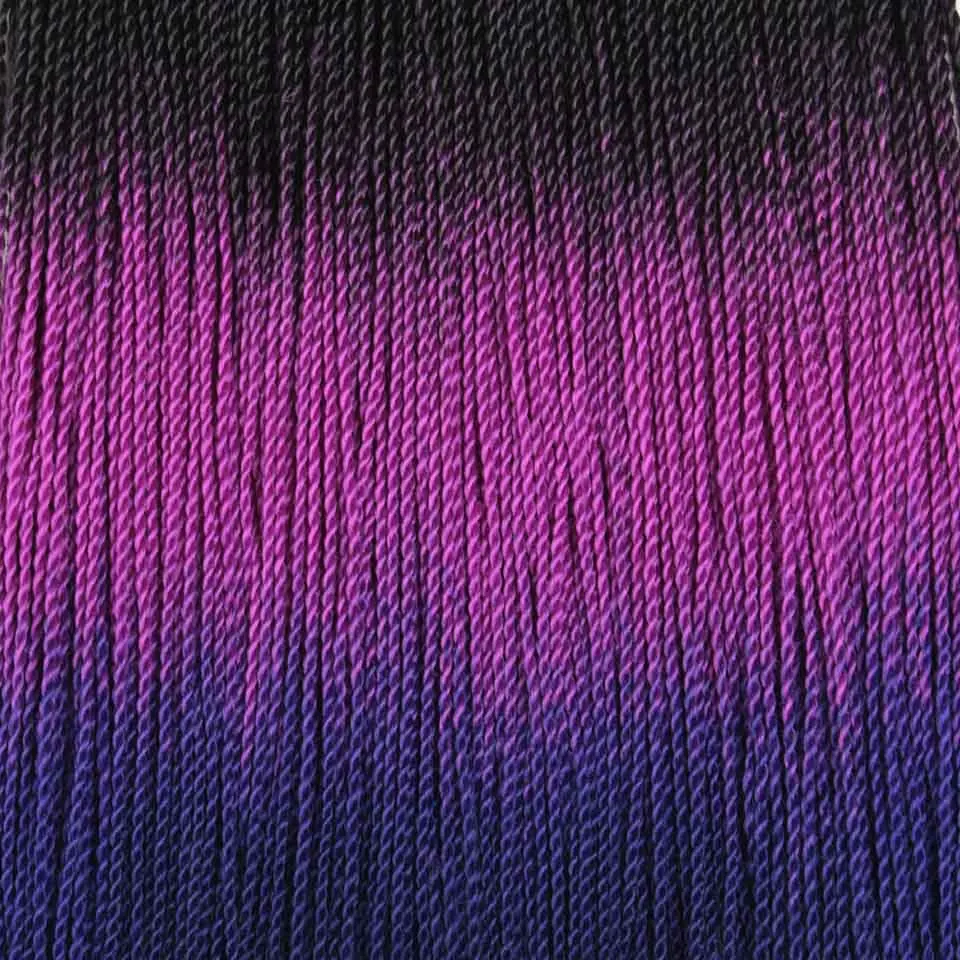 Xtrend Synthetic Crochet Hair Ombre Senegalese Twist Crotchet Braid 24inch 30 Roots Braiding Meche Extensions Twists Braids