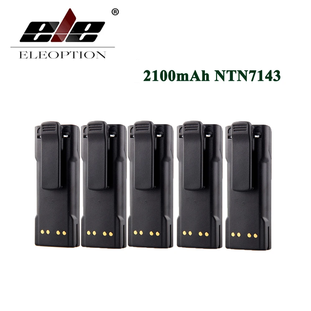 ELEOPTION 5 шт. 2100 мАч NTN7143 NTN7144 Аккумулятор для MOTOROLA HT1000 MT2000 MTS2000 | Электроника