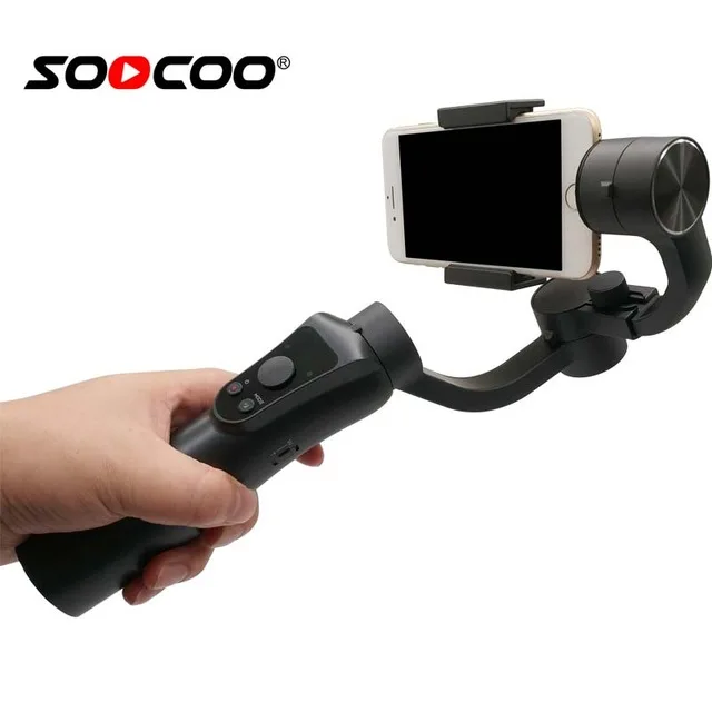SooCoo Mobile 3 axis Gimbals Handle Stabilizer for iphone Samsung Huawei Xiaomi YI GoPro 6 5 4 3+ S