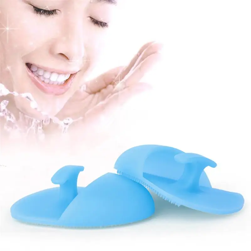 4pcs Soft Silicone Face Cleanser Massager Facial Cleansing Brush Pad