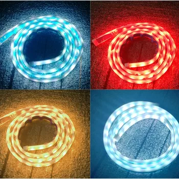

LED Car decoration lights colorful taillights streamer led marquee steering brakes modified trunk anti-tailing lights dfdf