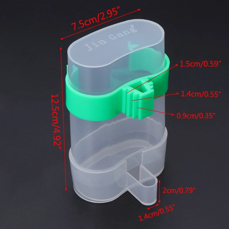 Можно хранить воду кормушка для птиц подача воды пищи автоматическая поилка попугай ПЭТ диспенсер клетка клип кормушка для птиц