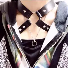 HARAJUKU Панк-стрит рад новости колье-жгут(могут быть разделены) основы Топы Рок шик рубашки