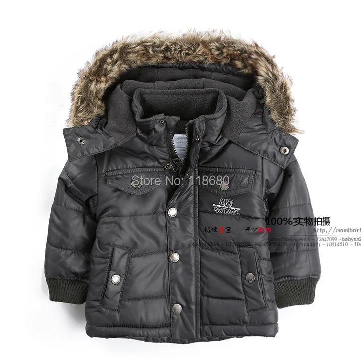 

new 2014 autumn winter jacket children clothing baby boys outerwear child thermal hooded Casual coat kids parka