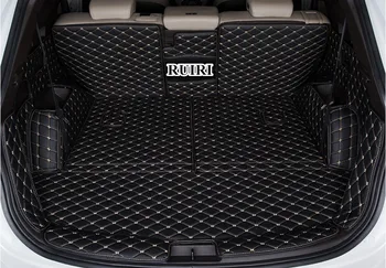 

Best quality! Special car trunk mats for Hyundai Santa fe 7 seats 2018-2013 waterproof boot carpets cargo liner for Santafe 2015