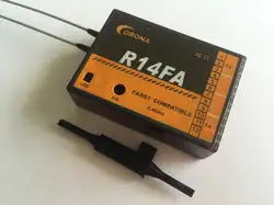 Corona R14FA Совместимость с FASST (технологией стандартных систем с гибкой архитектурой) 2,4 ГГц 14Ch приемник для FUTABA передатчик 12FG