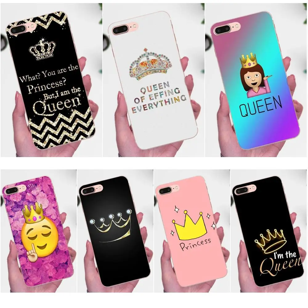 buy For Xiaomi Mi3 Mi4 Mi4C Mi4i Mi5 Mi 5S 5X 6 6X 8 SE A1 Max Mix 2 Note 3 4 Soft TPU Case Accessories Princess Queen King Crown