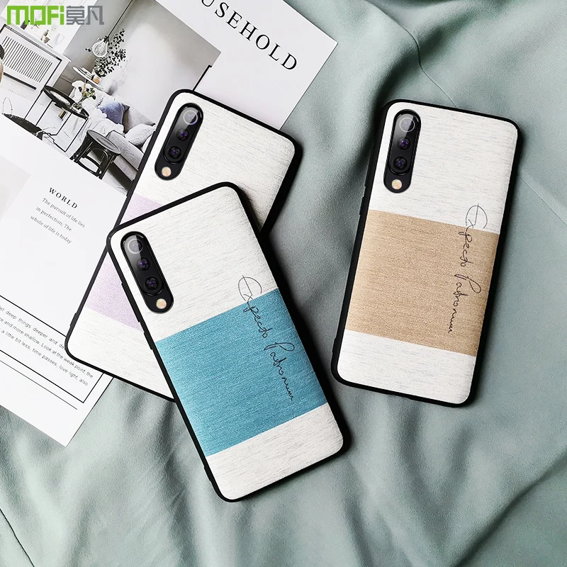 Чехол накладка для xiaomi mi 9 SE мягкий хлопчатобумажный чехол с рисунком из голубой
