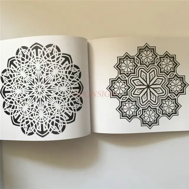 Embroidery Books Tattoo Book Manuscript Vanilla Pattern Mandala